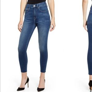 Good Waist High Waist Raw Hem Ankle Skinny Jeans